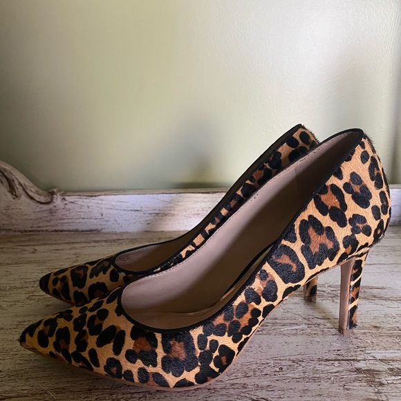 Jessica Simpson Leopard Print Heels - Picture 1 of 1
